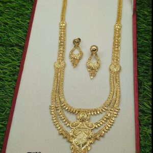 One gram gold forming step Haram with earrings