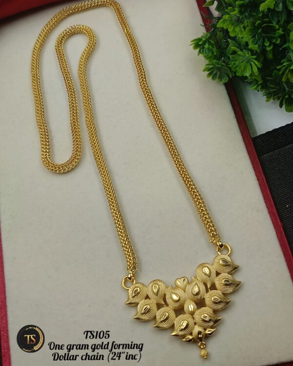 One gram gold forming Dollar chain.