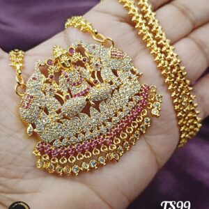 Ad stone Bigg kajalaksmi dollar chain.