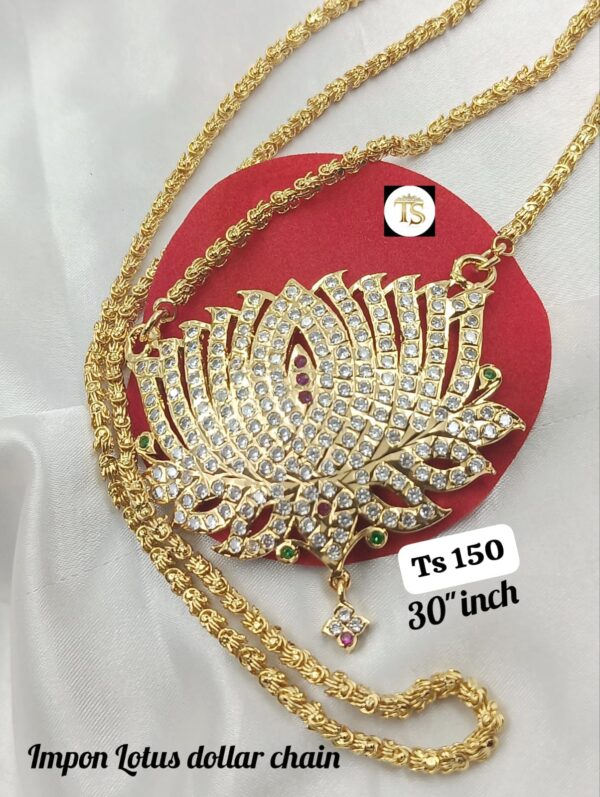 IMPON Big size Lotus dollar chain. - Image 2