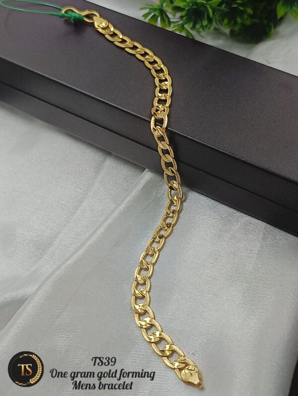 One gram gold forming men's bracelet. - Image 2