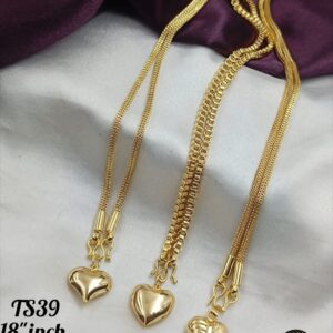 One gram gold forming pendent with chain