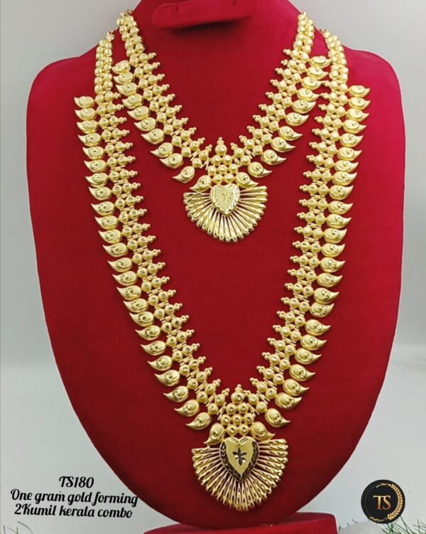 One Gram Gold Forming Kerala Wedding Combo Set 💫
