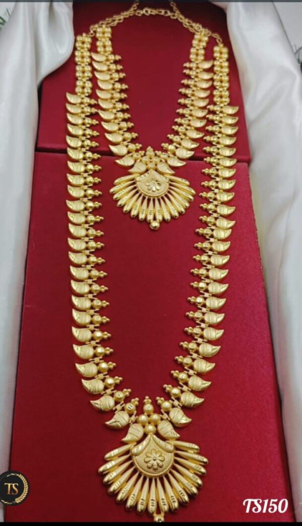 One Gram Gold Forming Kerala Wedding Combo Set - Image 3