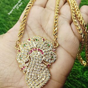 Impon Big Size Ribbon Dollar Chain