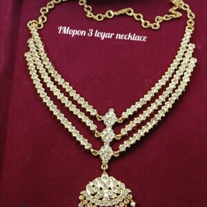 Impon Full White 3 Layer Necklace