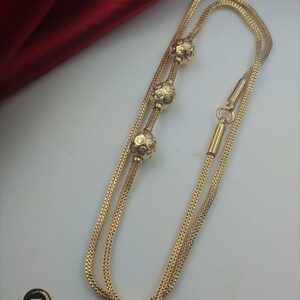Gold Plated Ball Mopu Chain