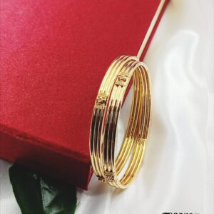 Elegant Gold-Plated Bangles