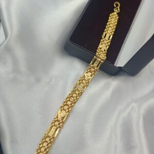 One gram gold forming men's bracelet