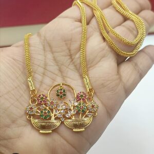 Beautiful flower 🧺 basket dollar chain 😍