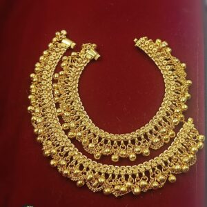 Real gold look Bridal anklet