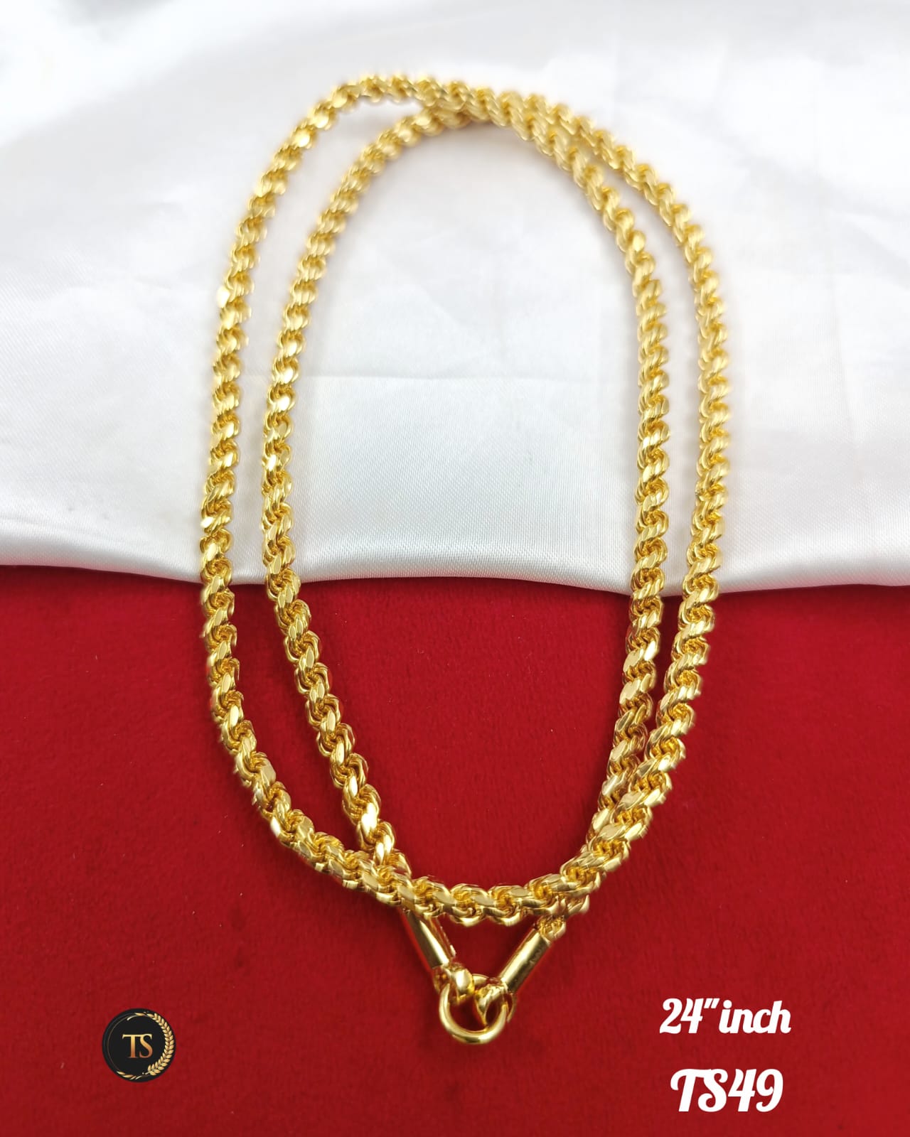 💛Gold plated 24"inch Murukku kodi chain - Image 2