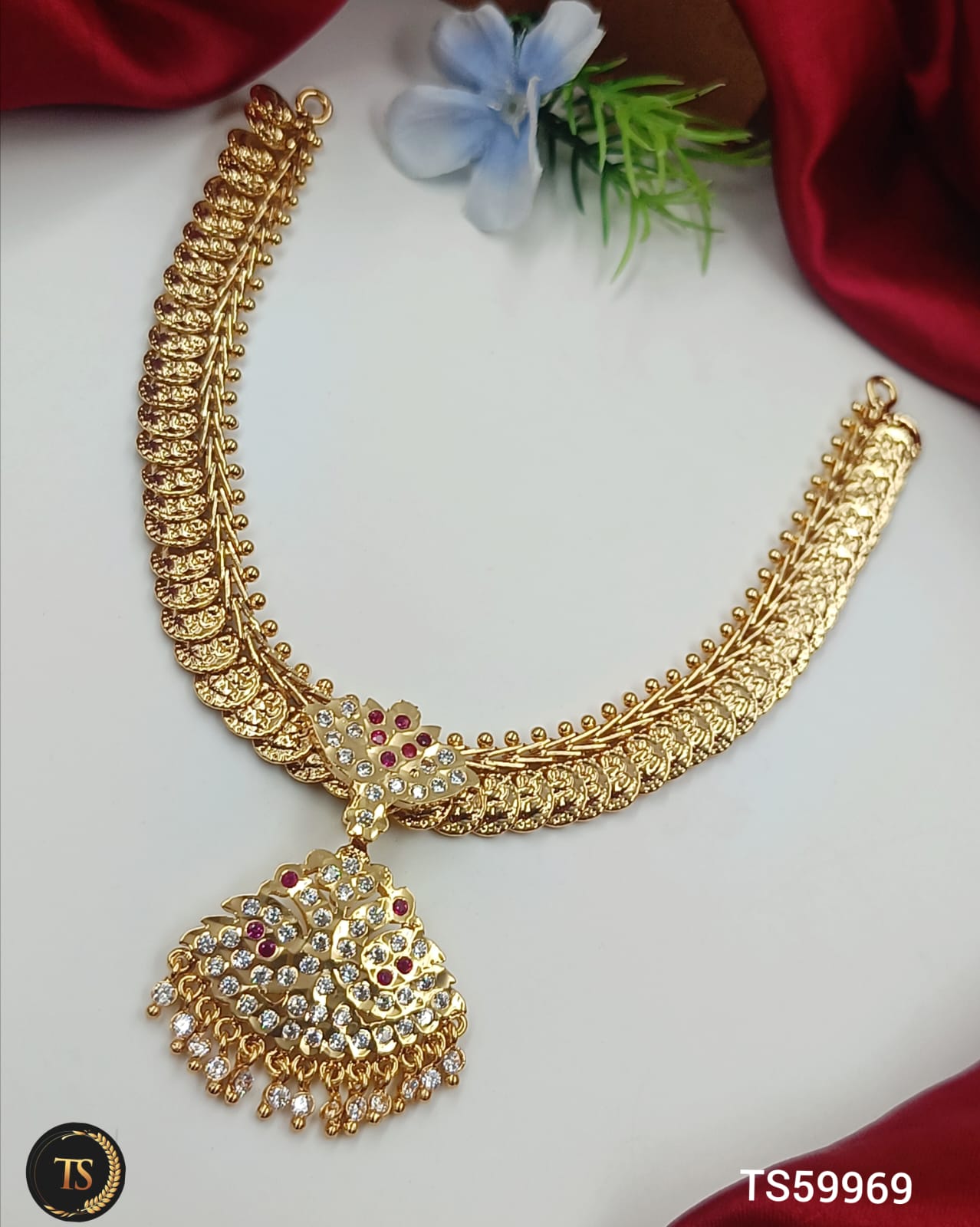 Impon Lakshmi coin necklace ✨