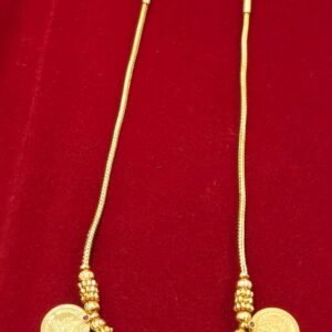 Gold design lakshmi coin necklace ✨